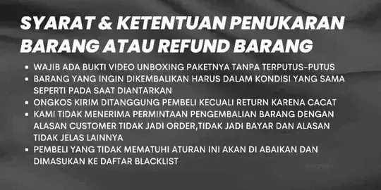 Syarat & Ketentuan Garansi